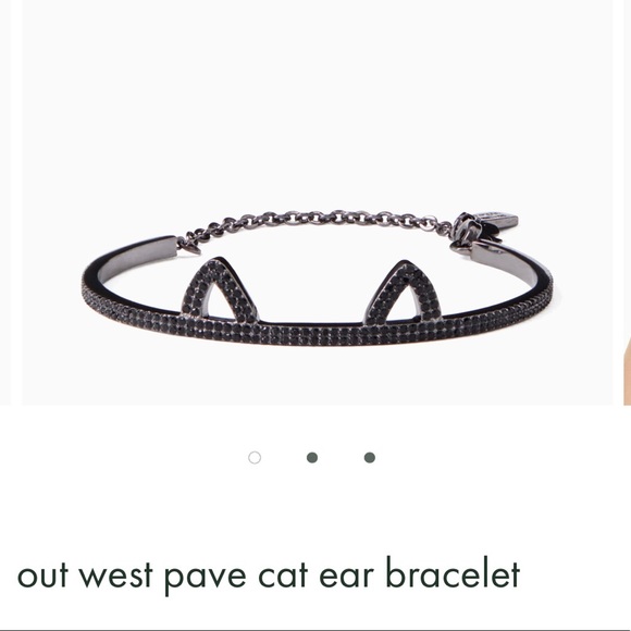 kate spade Jewelry - Kate Spade NWT Black Cat Out West Crystal Bracelet